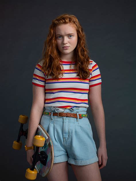Sadie Elizabeth Sink (born April 16, 2002) is an American actress who portrays Max Mayfield in the second, third, and fourth season of Stranger Things. Sadie was born on April 16, 2002, in Brenham, Texas. Her mother put her and her older brother - Mitchell - into acting lessons when she was 10 years old. Sadie began her career at eleven years old in the Broadway production of Annie. Sadie is ... 